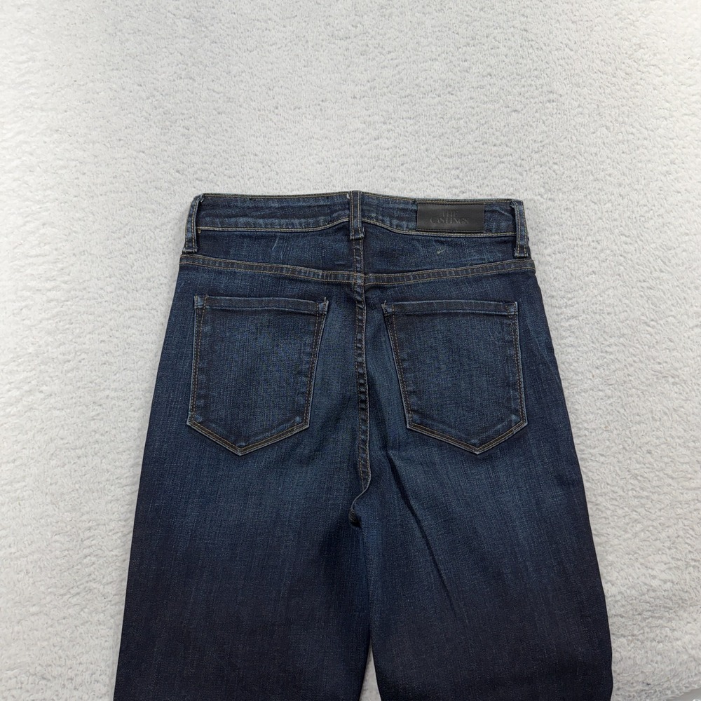 The Castings High Rise Flare Blue Jeans Womens 29 (27x33) Dark Blue Made in USA - Picture 10 of 11